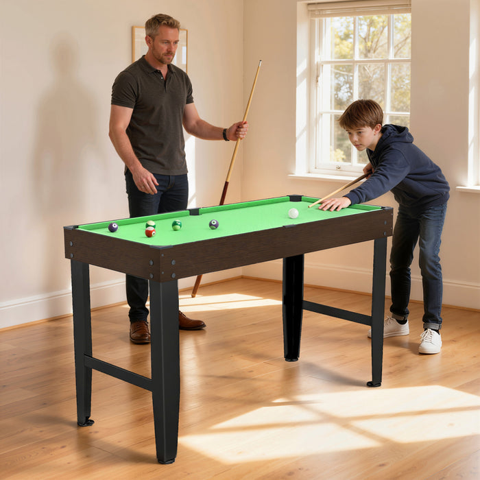 Soozier 55\" Mini Pool Table, Billiard Table Set for Kids and Adults, Green