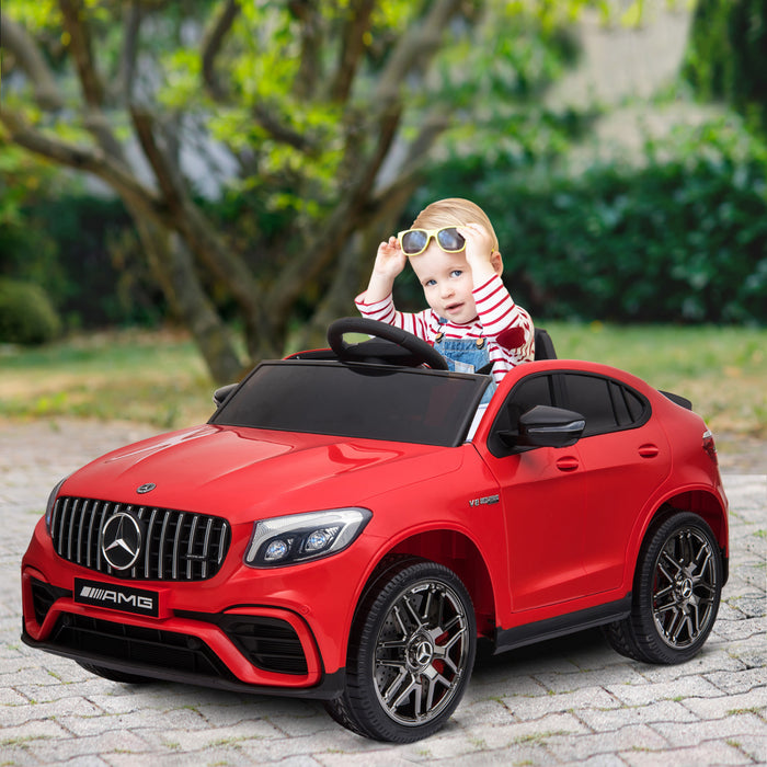 Aosom Officially Licensed Kids Powered Ride-On Car 12v Electric Ride On Car Perfect Toy Gift With Remote Control Suspension Wheel, Red