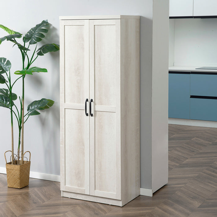 HOMCOM Kitchen Pantry Cabinet with Adjustable Shelves for Dining Room