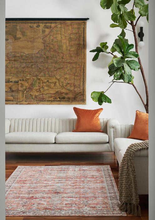 Ruby Traditional 6'6\" x 9'0\" Area Rug in Brown Indoor Area Rug