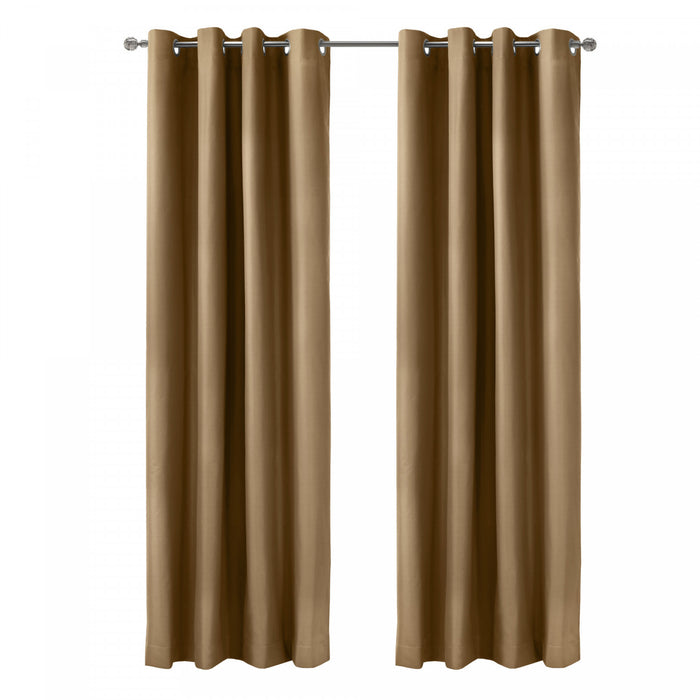 Thermaplus Alpine Sand Blackout Grommet Curtain Panel - 52 x 84