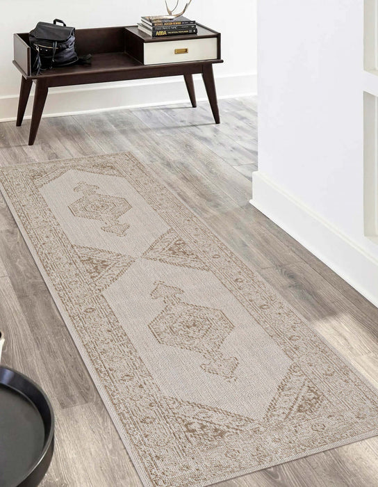 Maude Traditional 2'7\" x 8'0\" Runner Rug in Brown Indoor Area Rug