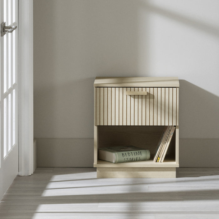 Noah 1-Drawer Nightstand Bleached Oak - South Shore