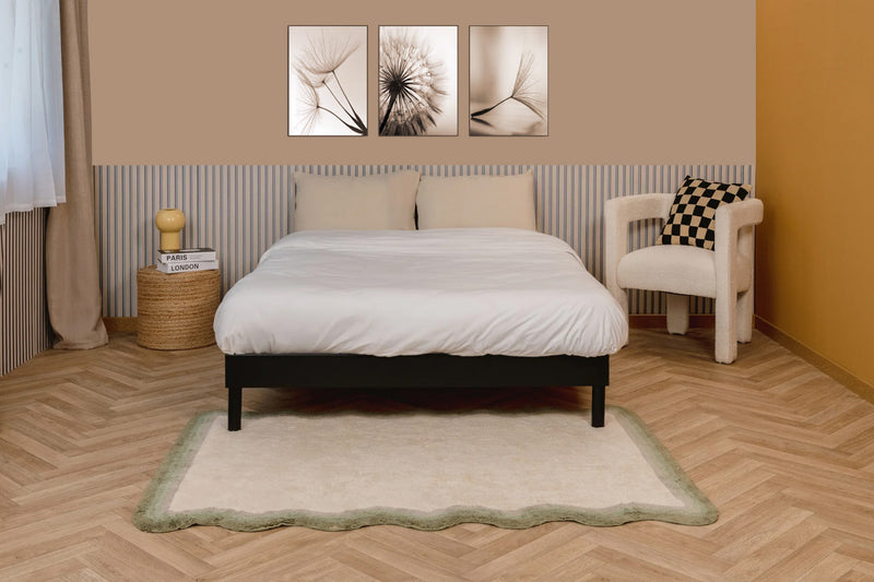 Smart Base Essential King Metal Platform Bed Frame - Black