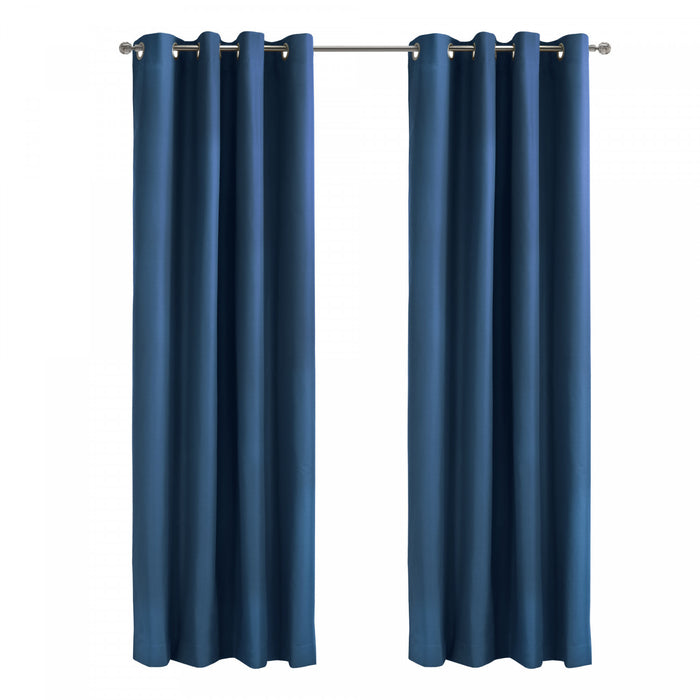 Thermaplus Alpine Navy Blackout Grommet Curtain Panel - 52 x 108