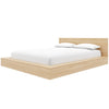 Kanso Low Platform Bed Set Queen Bed | Kanso Lit a Plateforme Basse avec Tete de Lit