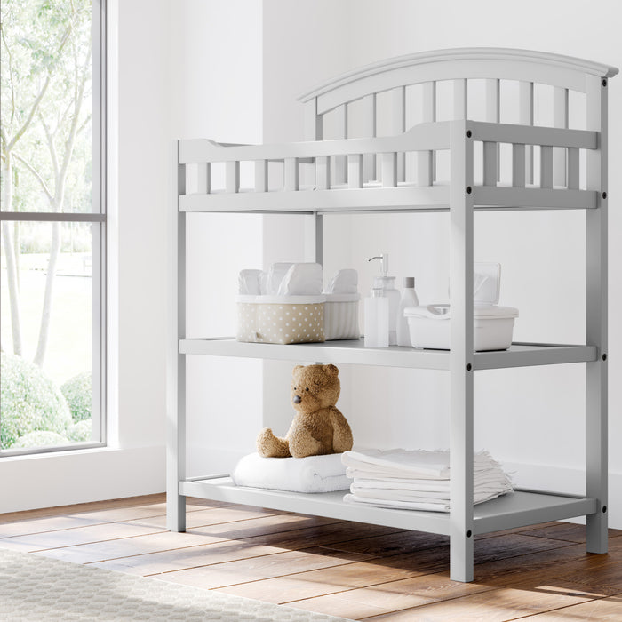 Graco Changing Table with Water-Resistant Changing Pad - Pebble Gray