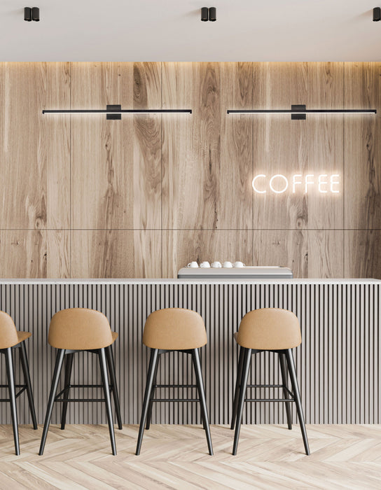 Dainolite Arandel Vanity Light 36w LED Matte Black Diffuser Lamp