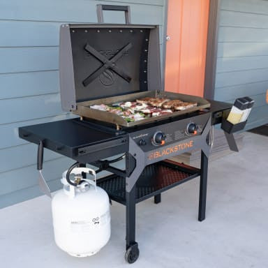 Blackstone 28\" Iron Forged Griddle With Hood - 2311CA