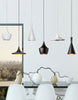 Dainolite Helsinki 1 Light Pendant Cone Matte White Finish Silver Pebbled Interior Lamp|Luminaire suspendu Helsinki de Dainolite en forme de cône, avec intérieur à motif de galets argentés, fini blanc mat et 1 ampoule