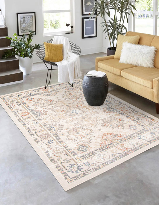 Rococo Ivory Area Rug - 5'0\" X 8'0\"  