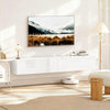 HOMCOM 70.9" Floating TV Stand for 75" TVs Media Console High Gloss White