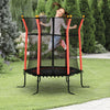 Soozier 63" Kids Trampoline Mini Indoor Bouncer Jumper with Enclosure Net Elastic Thick Padded Pole Gift for Child Toddler Age 3-10 Years Old Red