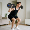 Soozier Adjustable Dumbbell Set, 3 in 1 Weights Set for Home Gym, 55lb