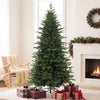HOMCOM 7ft Artificial Christmas Tree with Foldable Metal Base, Green