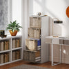 HOMCOM 4 Drawer File Cabinet with Lock Filing Cabinet for A4 Letter White