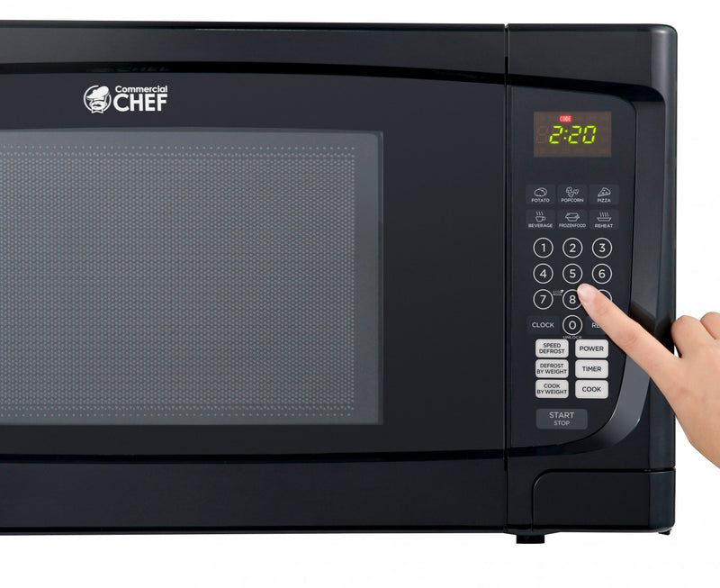 CHM Series Commercial Chef 1.6 Cu. Ft. Countertop Microwave Oven, CHM16100B6C Countertop Microwave Larger 1cuft