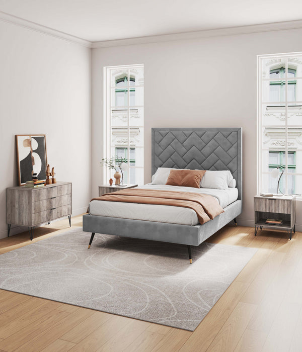 Dumbo Modern 2-Piece Dresser Set in Rustic Gray