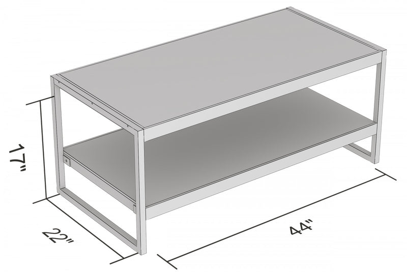 47” Coffee Table - Brown Reclaimed Wood