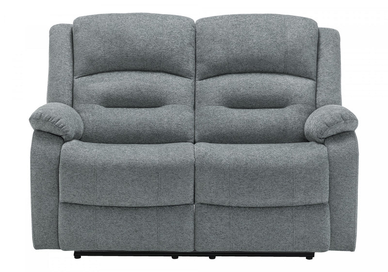Small 2-Seater Power Reclining Love Seat, 50\" Wide, Usb Port Included, Blue Fabric Recliner