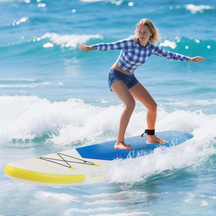 Goplus 11' Inflatable Stand Up Paddle Board Whth Accessories Paddle Hand Pump Repair Kit, Dark Blue