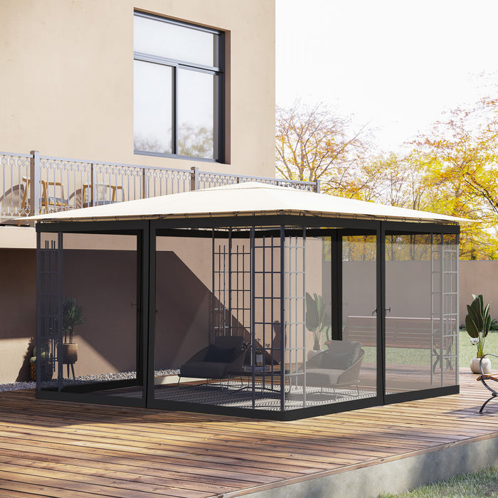 Outsunny 12' X 12' Gazebo Replacement Mosquito Netting Screen Walls