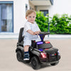 2-in-1 6v Kids Ride On Police Car Toddler Push Car W/ Megaphone & Siren Black