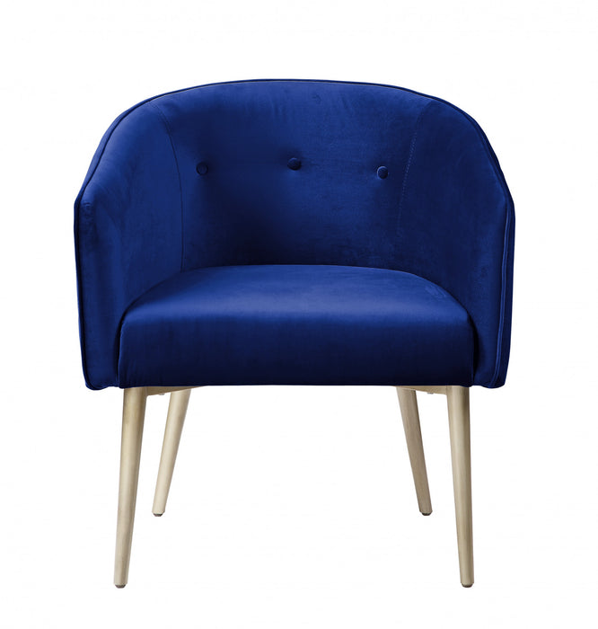 Velma Accent Chair Navy Velvet