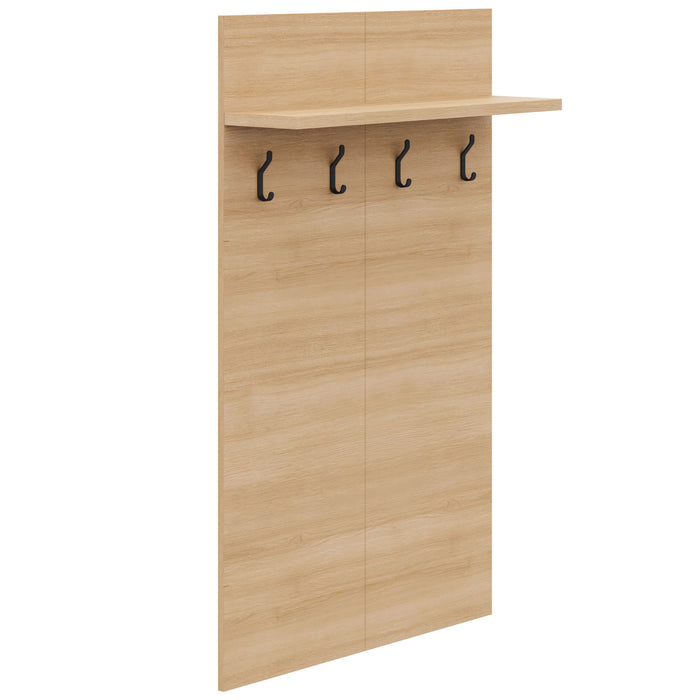Porto Entryway Wall-Mounted Coat Rack with Shelf