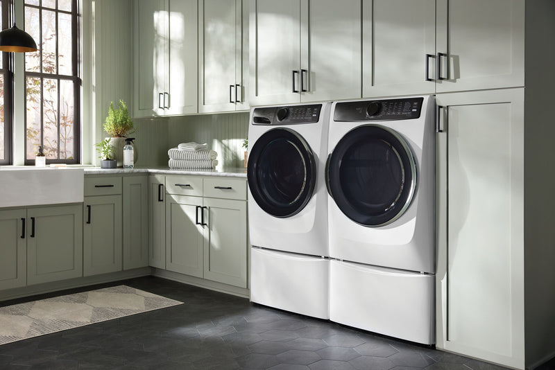Electrolux 5.2 Cu. Ft. Front Load Washer and 8.0 Cu. Ft. Perfect Steam™ Electric Dryer - Matte White 