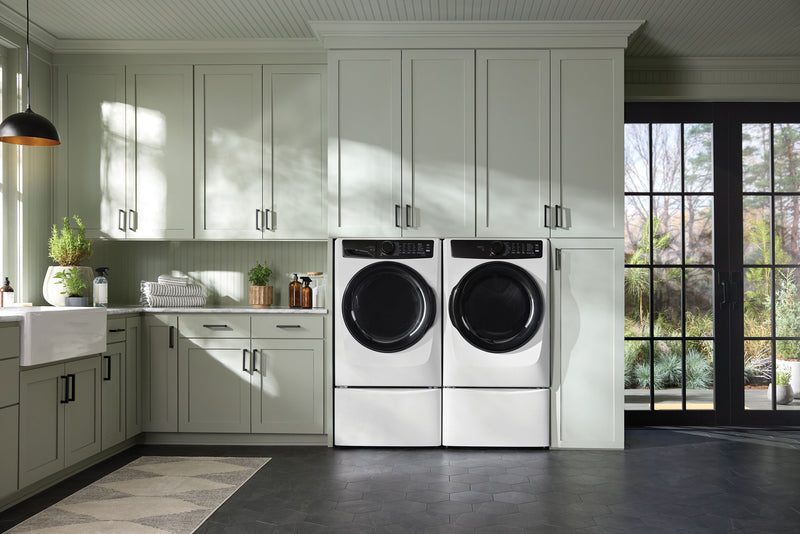 Electrolux 5.2 Cu. Ft. Front Load Washer and 8.0 Cu. Ft. Perfect Steam™ Electric Dryer - Matte White 