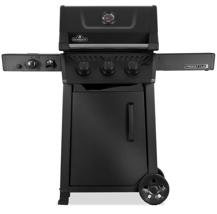 Napolean Freestyle™ PRO 365 43,000 BTU Gas Grill with Infrared Side Burner – Matte Black - FP365DSIBNMK-1