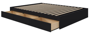 Nordika Full Storage Platform Bed - Black