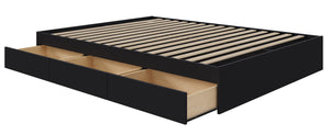 Nordika Queen Storage Platform Bed - Black