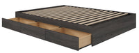 Nordika Queen Platform Bed - Bark Grey 