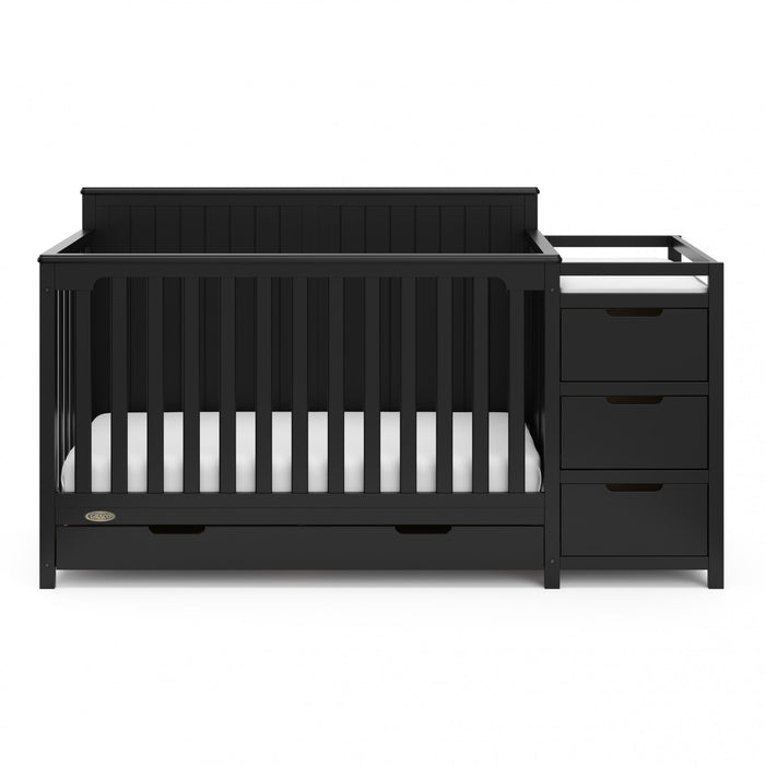 Graco Hadley 5-in-1 Convertible Crib and Changer with Drawer - Black