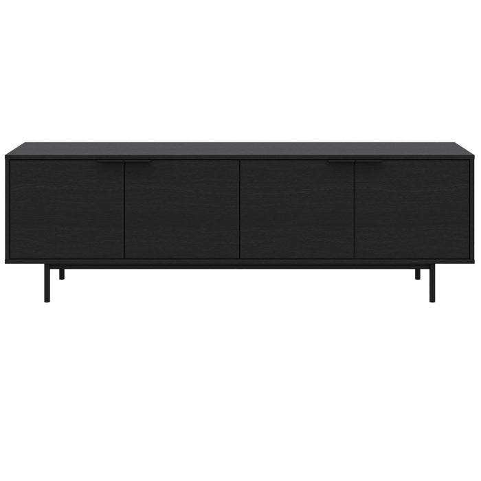 Nordika Hamilton 70\" TV Stand with 4 Storage Cabinets - Black