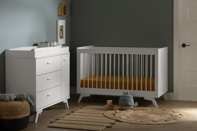 Milos 3-drawer Changing Table With Removable Changing Tray - Pure White 