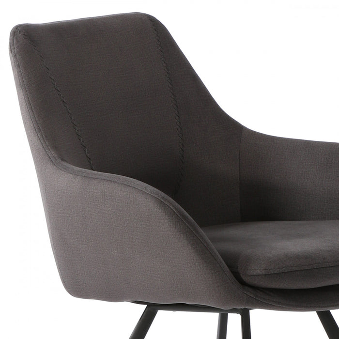 Larkin Grey Upholstered Accent Dining Chair