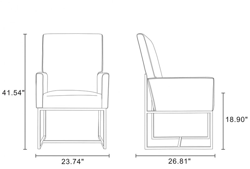 Element Modern 6-Piece Dining Chair Set in Blue