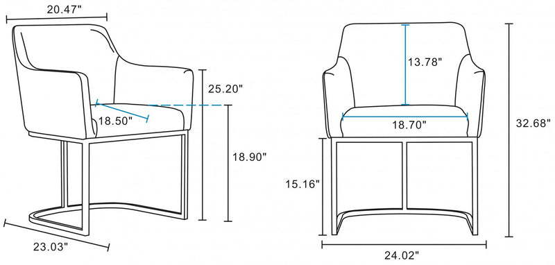Serena Modern 8-Piece Dining Set in Ivory Dining Chair