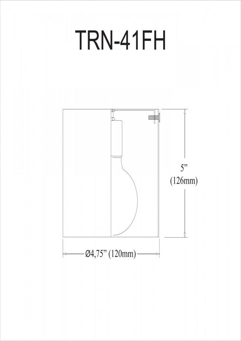 Dainolite Theron 1 Light Flush Mount Matte White Finish Lamp