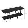 Celine Contemporary Modern 47" Console Table in Black | Console moderne contemporaine Celine 47" en noir