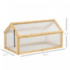 Outsunny Wooden Cold Frame Greenhouse Garden Portable Raised Planter With Openable Top For Indoor, O|Outsunny Mini Serre De Jardin Serre A Tomates Dim. 35.5" X 20.5" X 19.5" Toit Ouvrable Panneaux De P