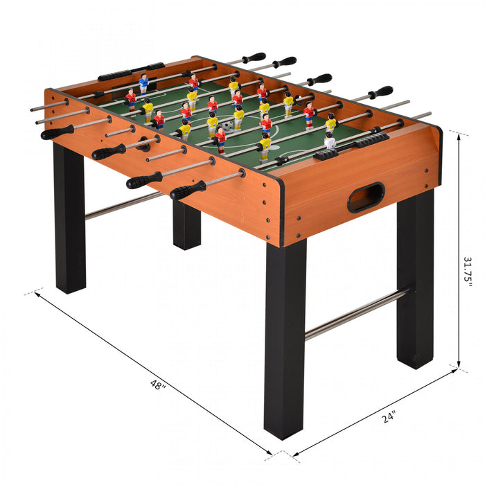 Soozier 48'' Foosball & Wood Foosball Set Heavy Duty
