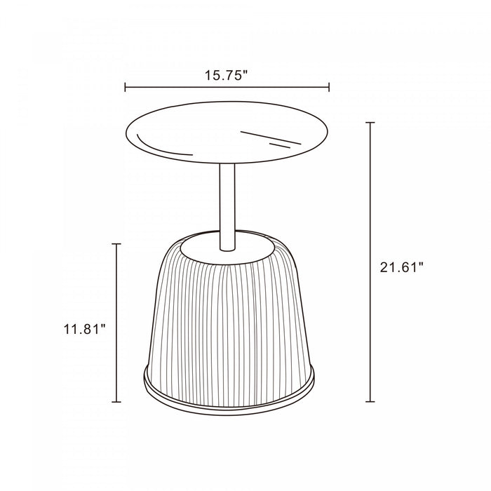 Anderson Modern 2-Piece End Table in Orange