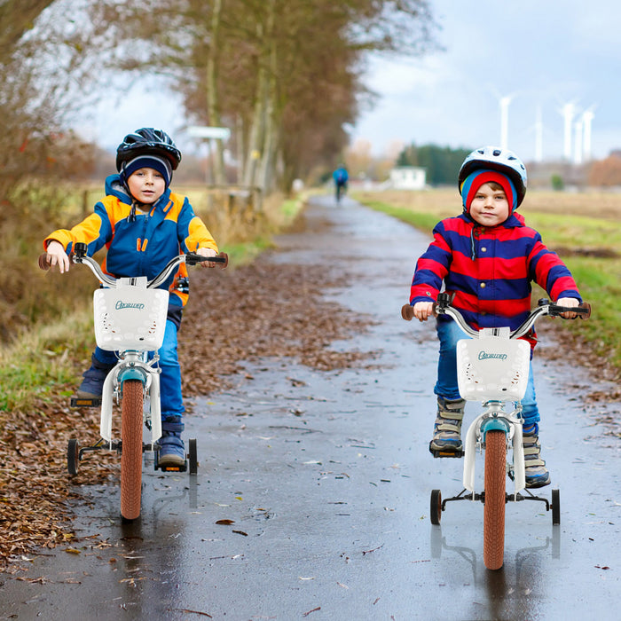 Costway 16\" Kids Bike Toddler Adjustable Bicycle Withtraining Wheel For 4-7 Years Old