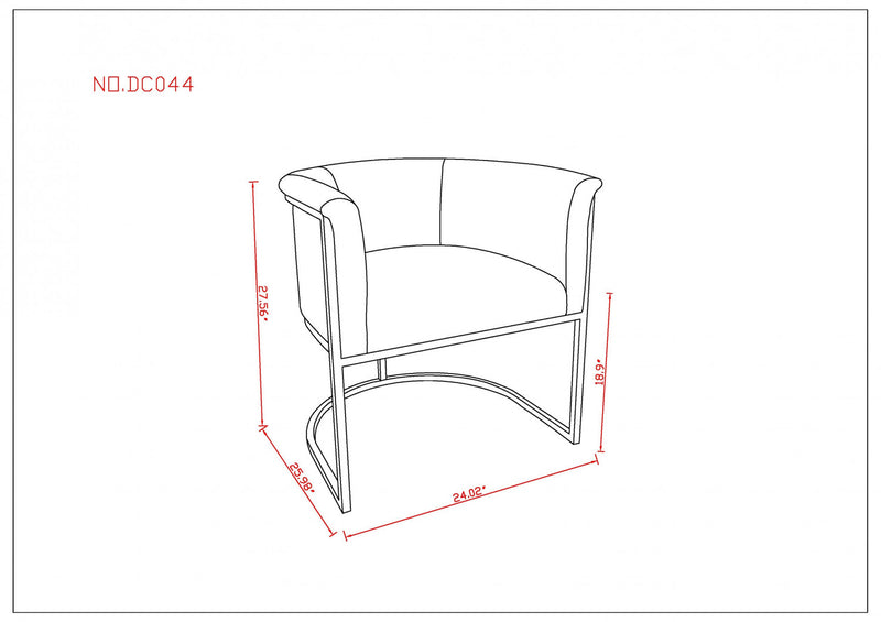 Cosmopolitan Mid-Century Modern Vegan Leather Metal Dining Chair in Black - Set of 2