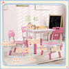 Qaba 5 Pieces Kids Table And Chair Set, Height Adjustable Toddler Table And Chair Set, Activity Tabl|Qaba Ensemble Table Et Chaises Pour Enfants 5 Pieces, Ensemble Table Et Chaises Reglables En Hauteur