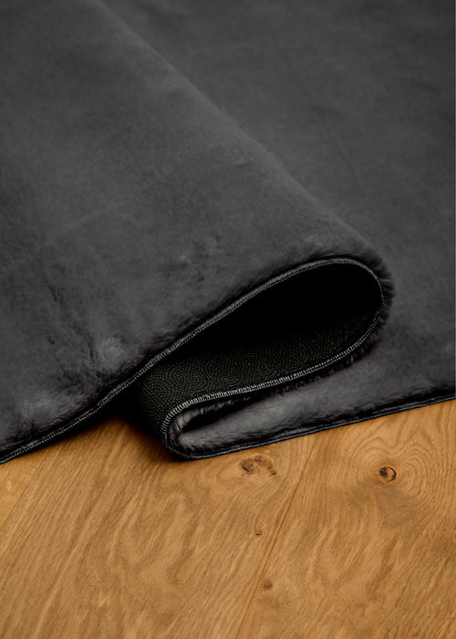 Argo Plush & Shags Charcoal Washable Rug 8'0\" x 10'0\" Indoor Area Rug